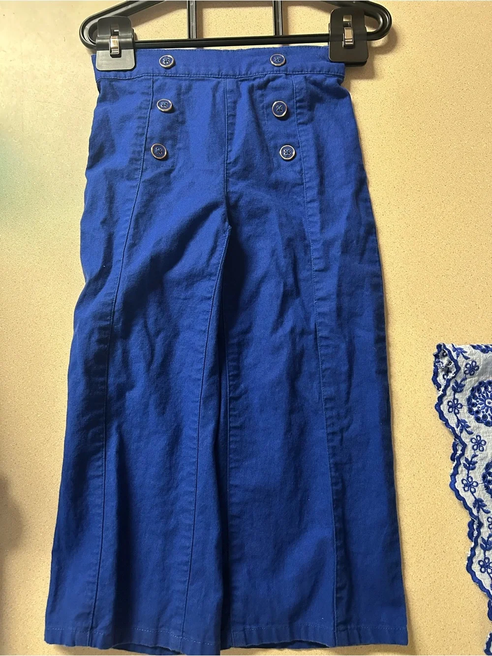 Gymboree Light Blue Embroidered Top with Royal Blue Pants